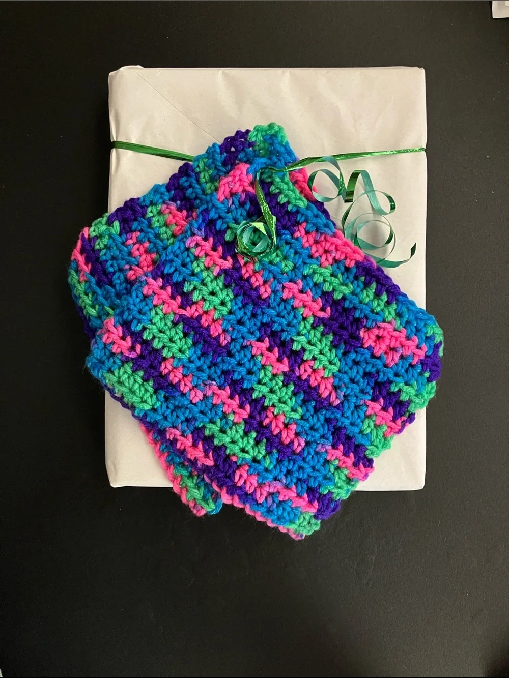 Blind Date With a Cookbook Gift Set with Handmade Crochet Dish Towels
